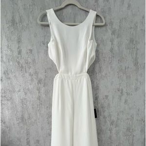 Lulu’s White Sleeveless Jumpsuit. Brand new with tags, never worn.